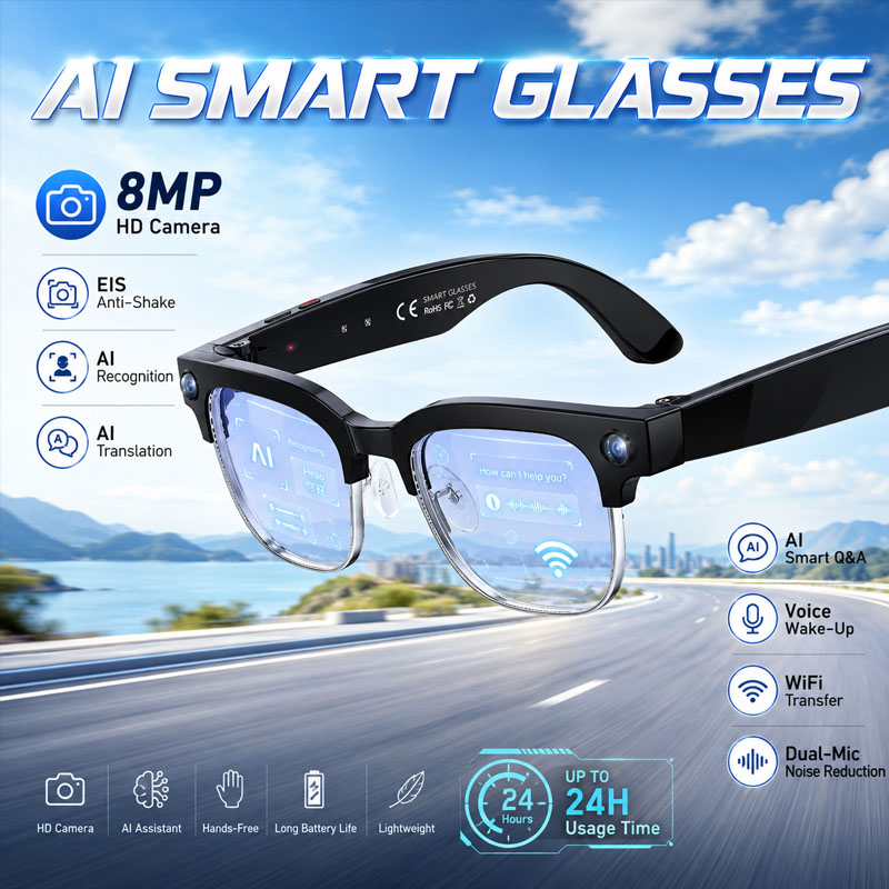 W630 HeyCyan Óculos Inteligent - Smart Glasses Lens avaliação e preço